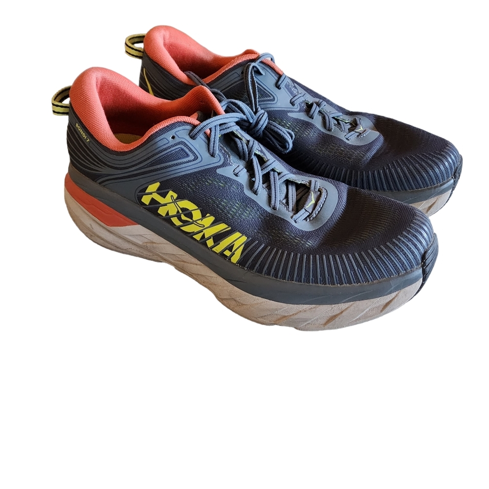Hoka Bondi 7 Tennis Shoes Walking Running Sz 10.5 Gem